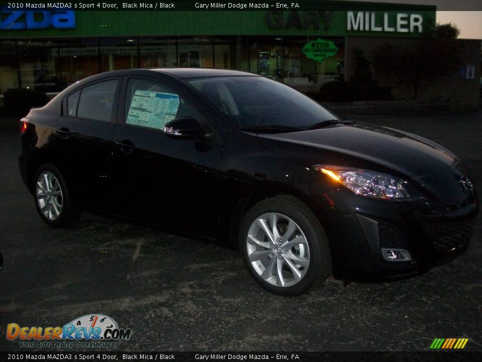 2010 Mazda MAZDA3 s Sport 4 Door Black Mica / Black Photo #7