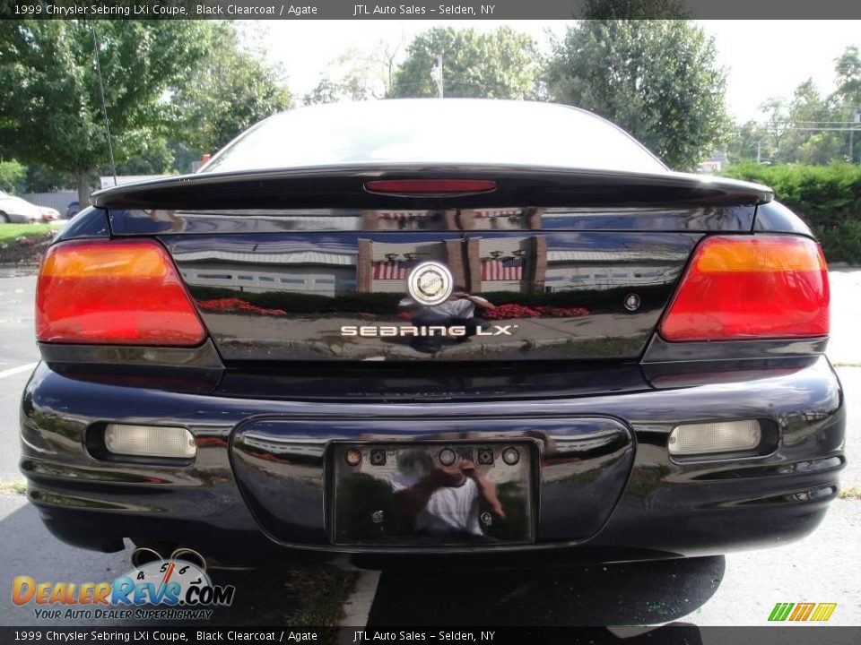 1999 Chrysler Sebring LXi Coupe Black Clearcoat / Agate Photo #5