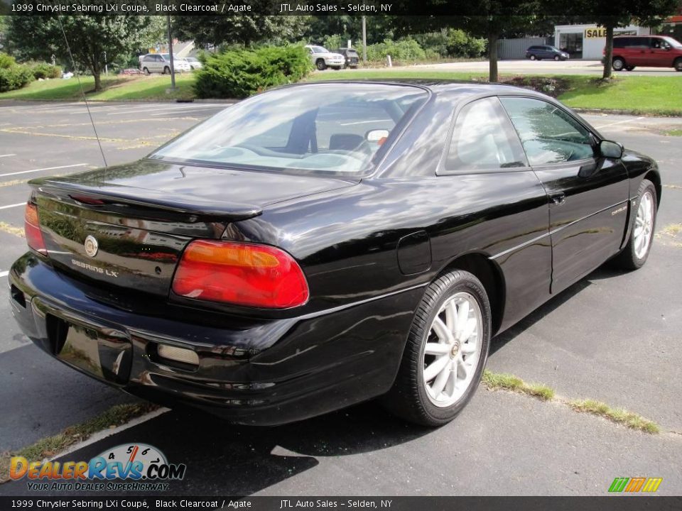 1999 Chrysler Sebring LXi Coupe Black Clearcoat / Agate Photo #6