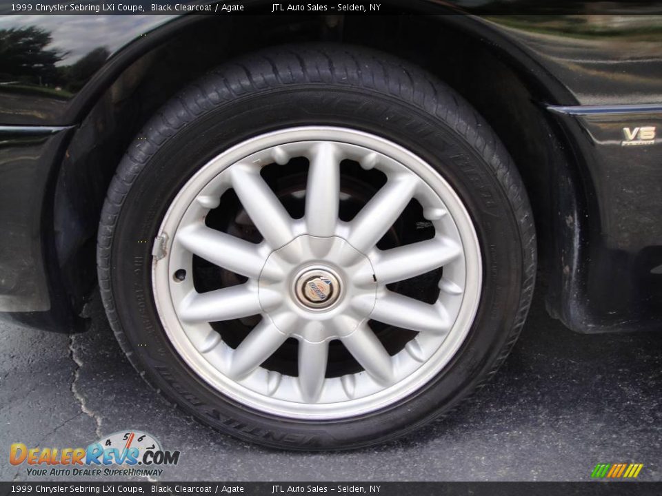 1999 Chrysler Sebring LXi Coupe Black Clearcoat / Agate Photo #7