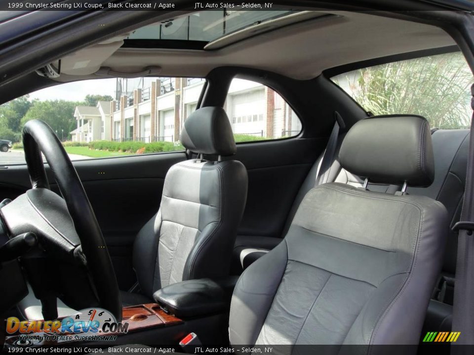 1999 Chrysler Sebring LXi Coupe Black Clearcoat / Agate Photo #9