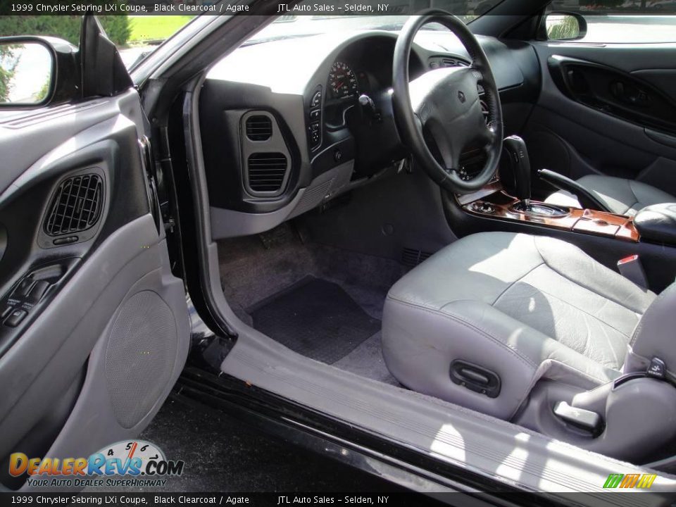 1999 Chrysler Sebring LXi Coupe Black Clearcoat / Agate Photo #10