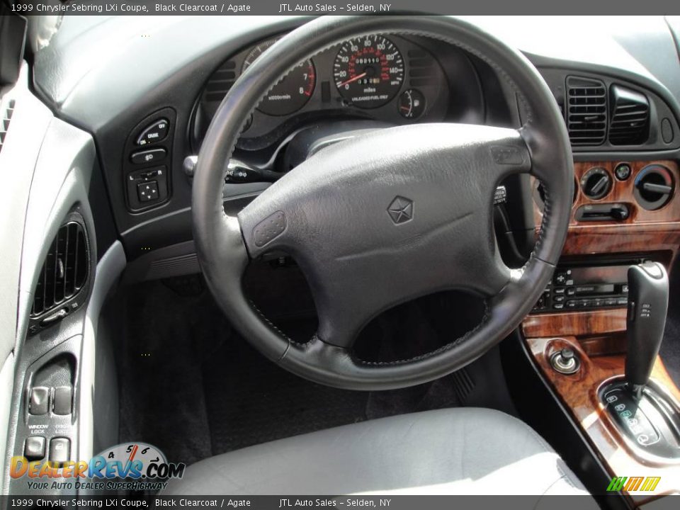 1999 Chrysler Sebring LXi Coupe Black Clearcoat / Agate Photo #11