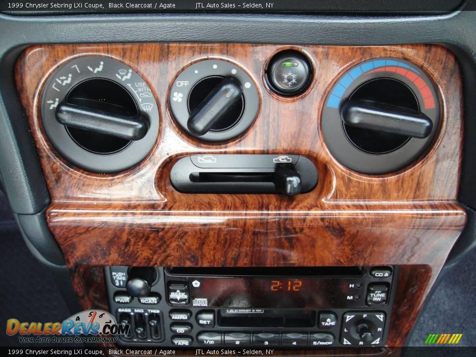 1999 Chrysler Sebring LXi Coupe Black Clearcoat / Agate Photo #13