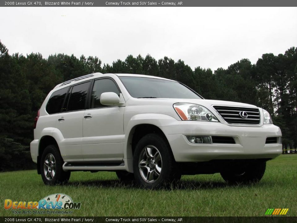2008 Lexus GX 470 Blizzard White Pearl / Ivory Photo #3