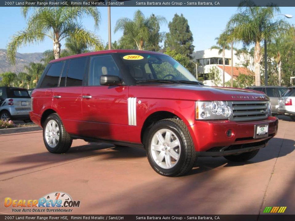 2007 Land Rover Range Rover HSE Rimini Red Metallic / Sand/Jet Photo #1