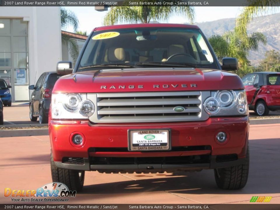 2007 Land Rover Range Rover HSE Rimini Red Metallic / Sand/Jet Photo #2
