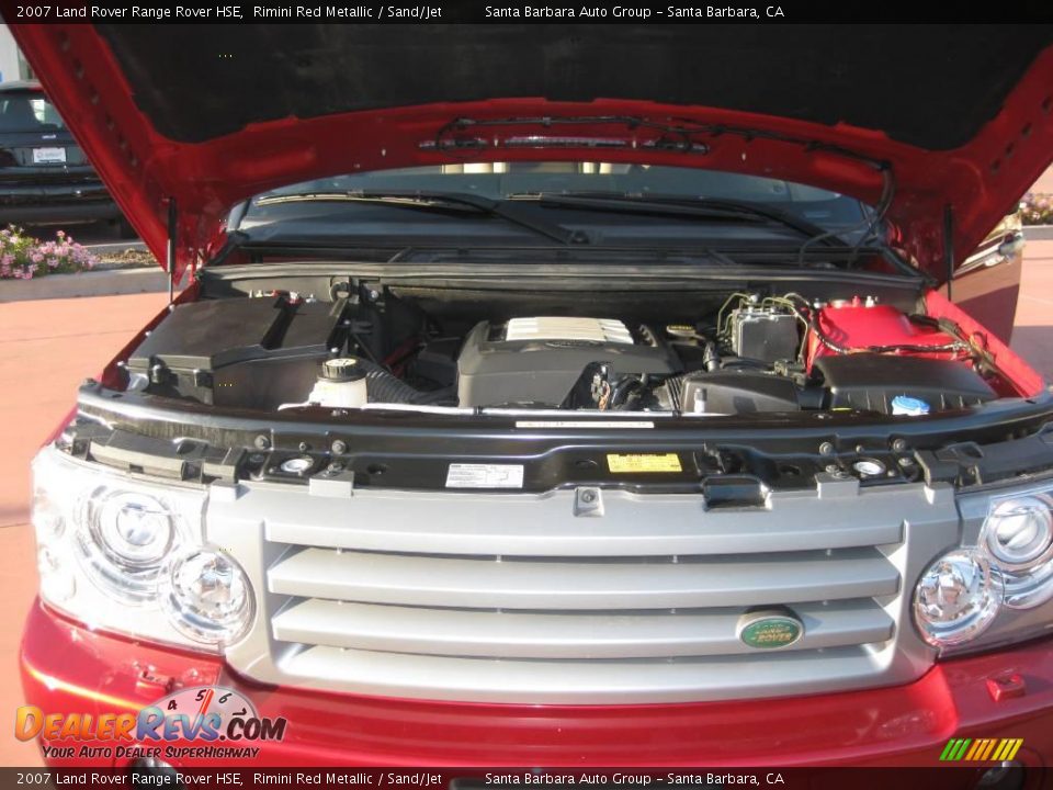 2007 Land Rover Range Rover HSE Rimini Red Metallic / Sand/Jet Photo #10