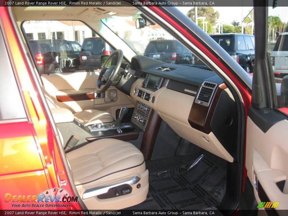 2007 Land Rover Range Rover HSE Rimini Red Metallic / Sand/Jet Photo #11