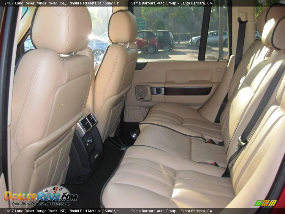 2007 Land Rover Range Rover HSE Rimini Red Metallic / Sand/Jet Photo #12