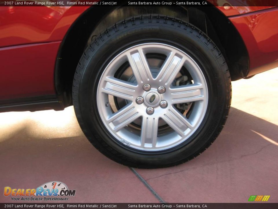 2007 Land Rover Range Rover HSE Rimini Red Metallic / Sand/Jet Photo #15