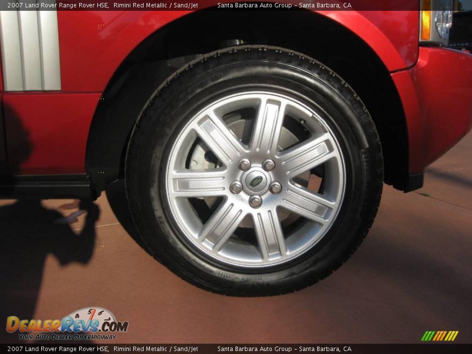 2007 Land Rover Range Rover HSE Rimini Red Metallic / Sand/Jet Photo #16