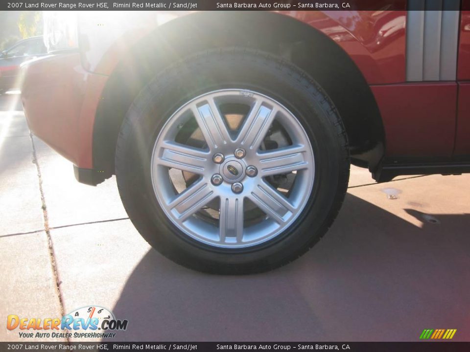 2007 Land Rover Range Rover HSE Rimini Red Metallic / Sand/Jet Photo #17