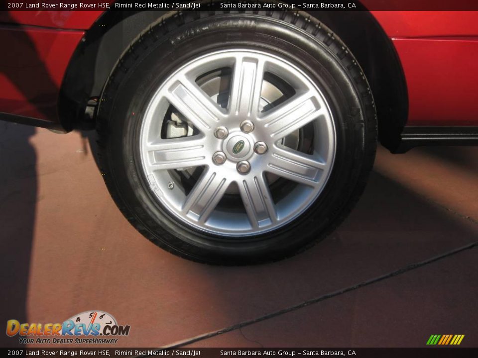 2007 Land Rover Range Rover HSE Rimini Red Metallic / Sand/Jet Photo #18