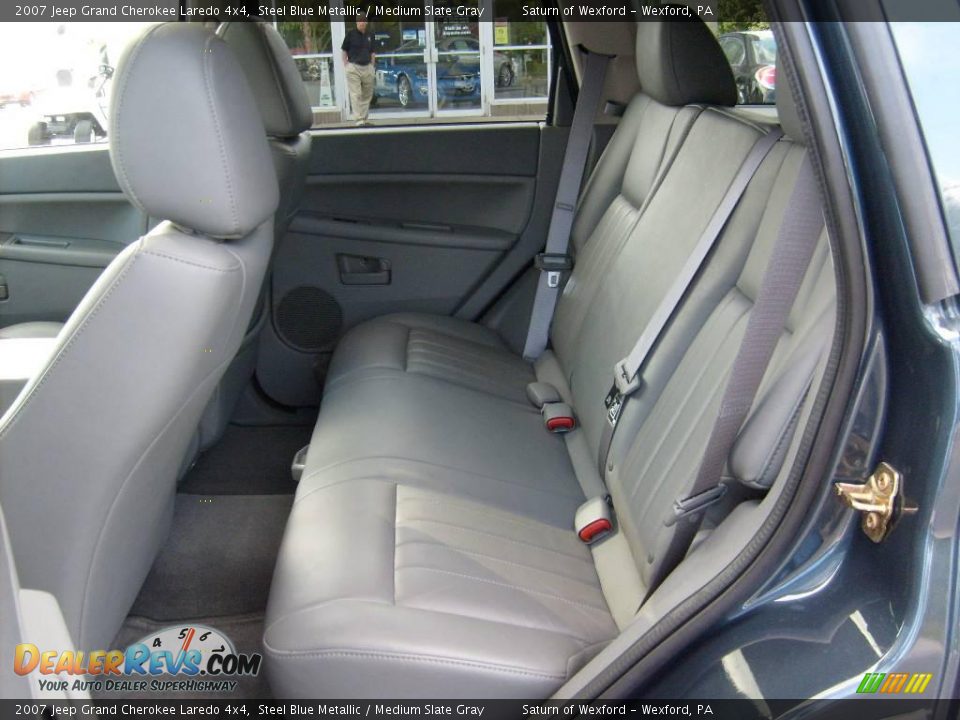 2007 Jeep Grand Cherokee Laredo 4x4 Steel Blue Metallic / Medium Slate Gray Photo #14