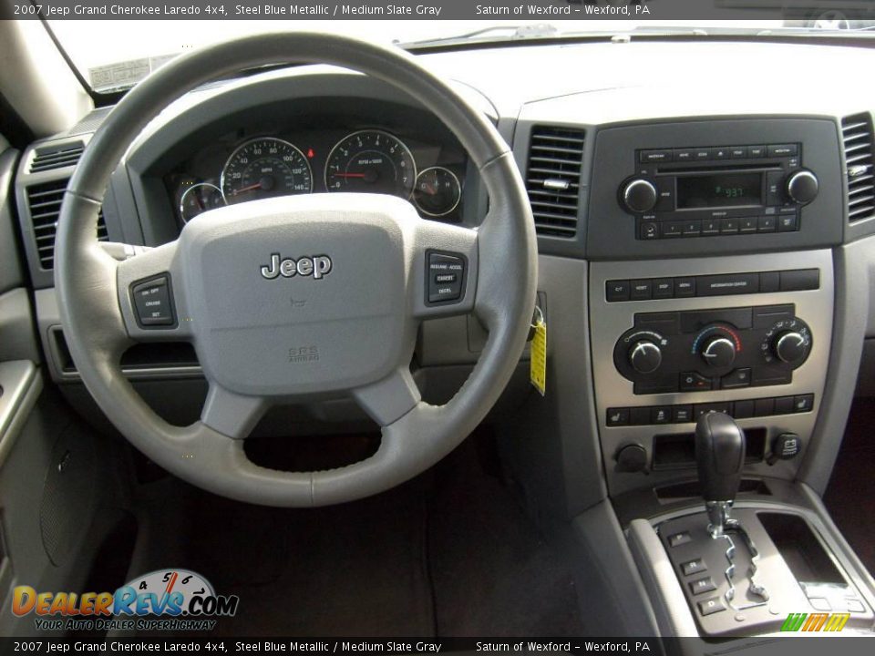 2007 Jeep Grand Cherokee Laredo 4x4 Steel Blue Metallic / Medium Slate Gray Photo #15