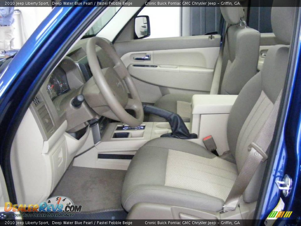 2010 Jeep Liberty Sport Deep Water Blue Pearl / Pastel Pebble Beige Photo #4