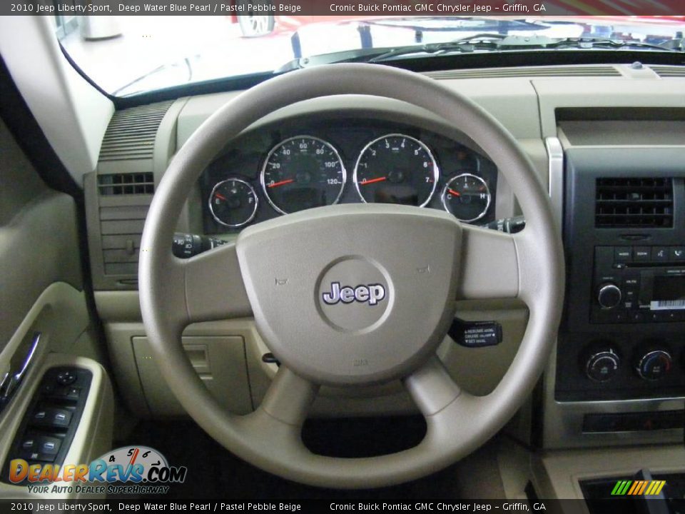 2010 Jeep Liberty Sport Deep Water Blue Pearl / Pastel Pebble Beige Photo #11