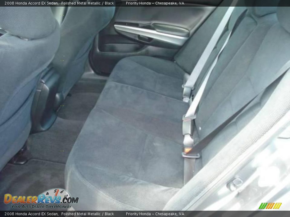 2008 Honda Accord EX Sedan Polished Metal Metallic / Black Photo #11