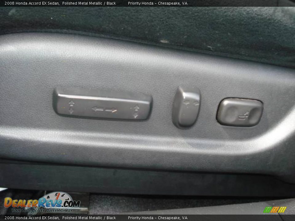 2008 Honda Accord EX Sedan Polished Metal Metallic / Black Photo #14