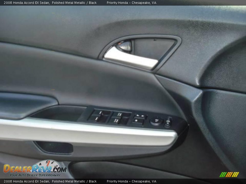2008 Honda Accord EX Sedan Polished Metal Metallic / Black Photo #15