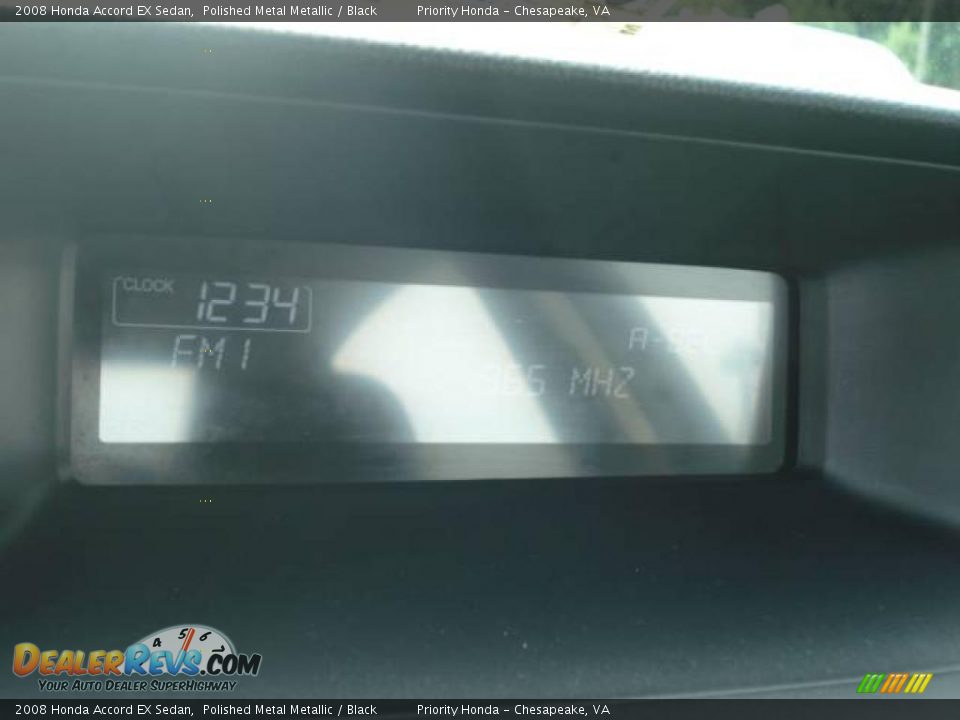 2008 Honda Accord EX Sedan Polished Metal Metallic / Black Photo #18