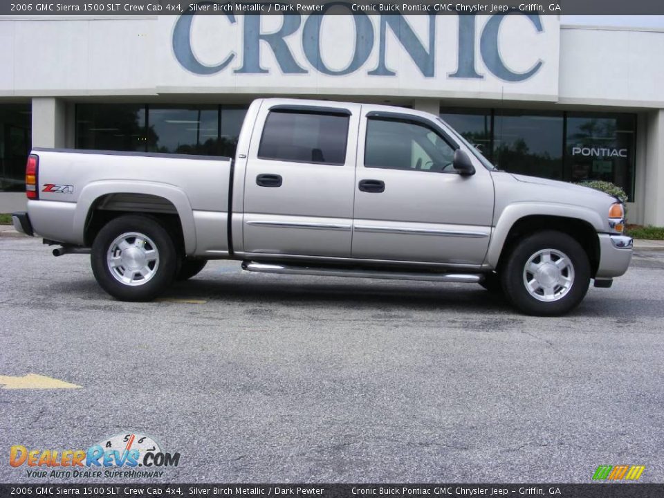 2006 GMC Sierra 1500 SLT Crew Cab 4x4 Silver Birch Metallic / Dark Pewter Photo #1
