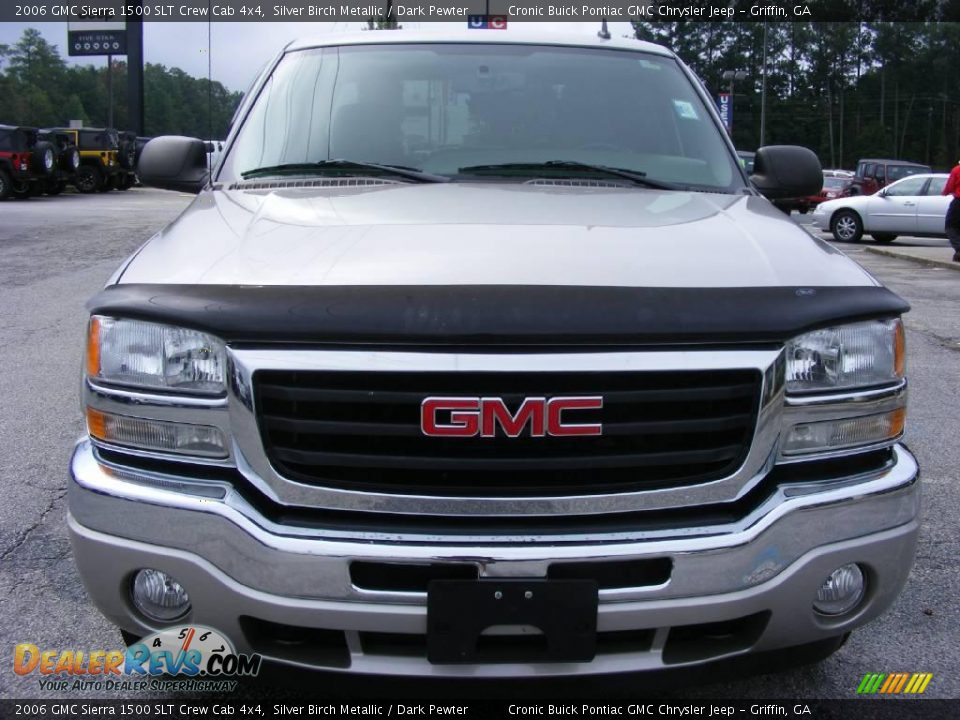 2006 GMC Sierra 1500 SLT Crew Cab 4x4 Silver Birch Metallic / Dark Pewter Photo #3