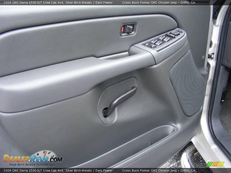 2006 GMC Sierra 1500 SLT Crew Cab 4x4 Silver Birch Metallic / Dark Pewter Photo #13