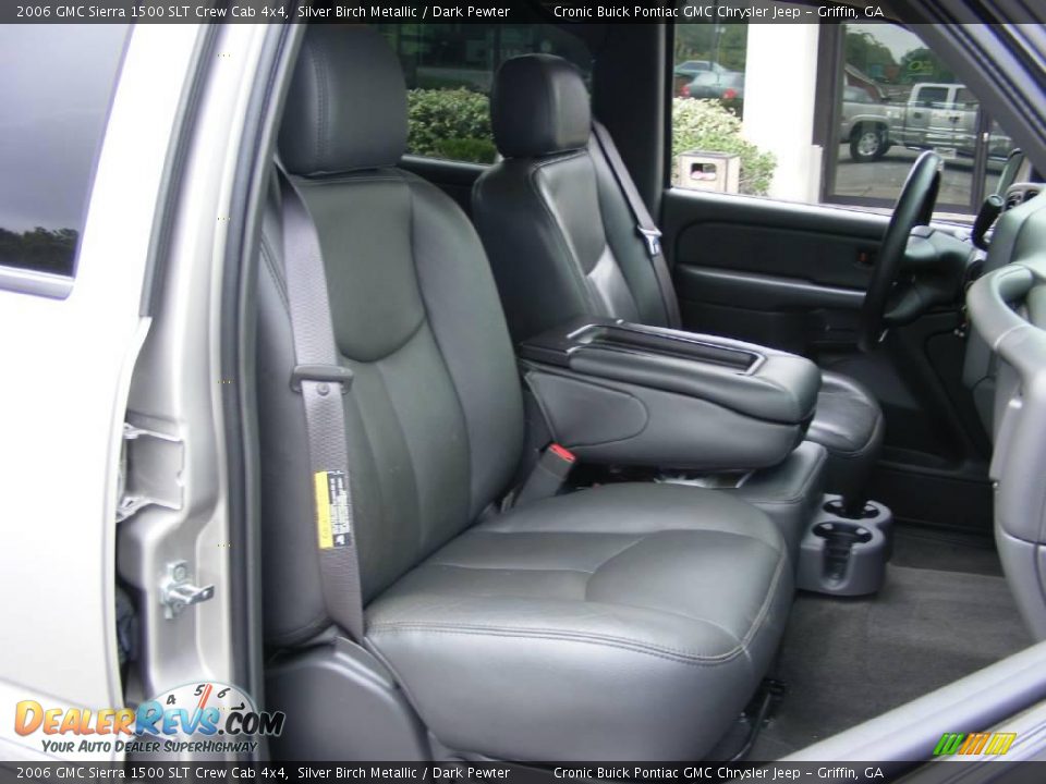 2006 GMC Sierra 1500 SLT Crew Cab 4x4 Silver Birch Metallic / Dark Pewter Photo #20