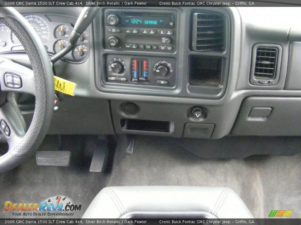 2006 GMC Sierra 1500 SLT Crew Cab 4x4 Silver Birch Metallic / Dark Pewter Photo #23