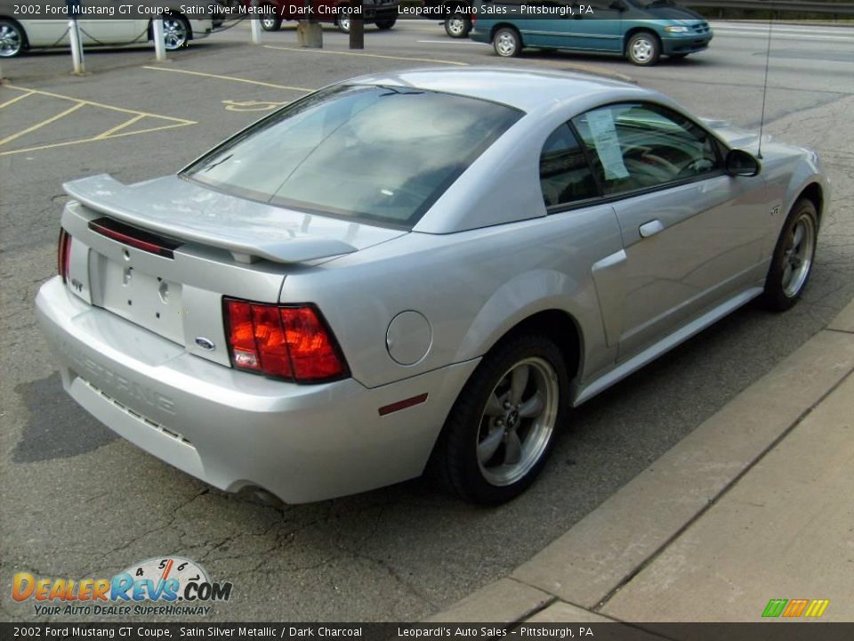 2002 Ford Mustang GT Coupe Satin Silver Metallic / Dark Charcoal Photo #5