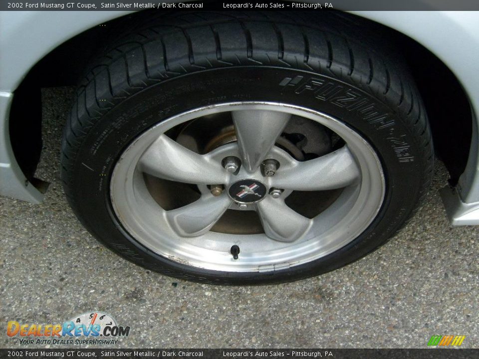 2002 Ford Mustang GT Coupe Satin Silver Metallic / Dark Charcoal Photo #8