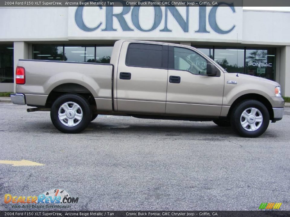 2004 Ford F150 XLT SuperCrew Arizona Beige Metallic / Tan Photo #1
