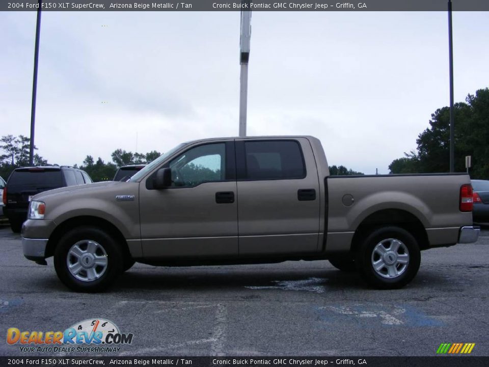 2004 Ford F150 XLT SuperCrew Arizona Beige Metallic / Tan Photo #5
