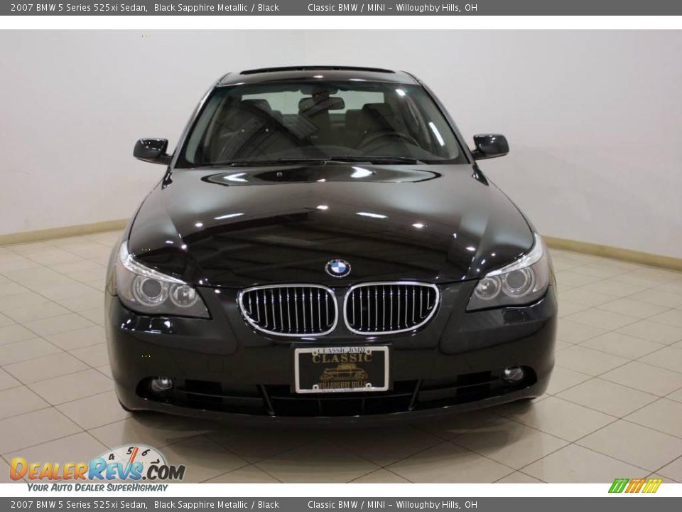 2007 BMW 5 Series 525xi Sedan Black Sapphire Metallic / Black Photo #2
