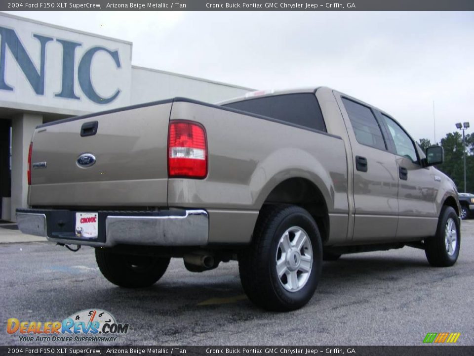 2004 Ford F150 XLT SuperCrew Arizona Beige Metallic / Tan Photo #8