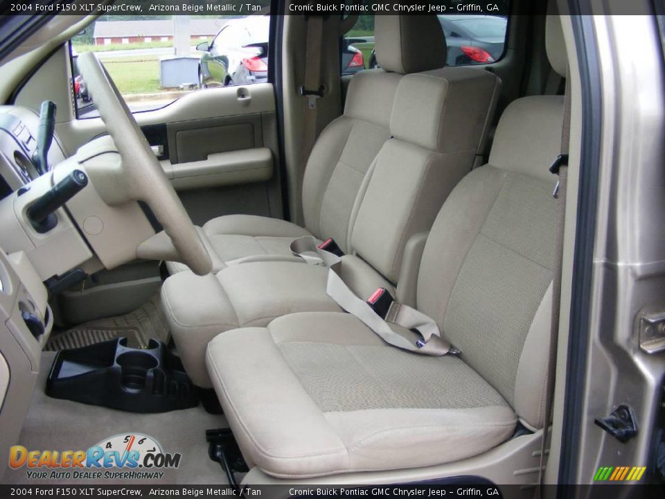 2004 Ford F150 XLT SuperCrew Arizona Beige Metallic / Tan Photo #11