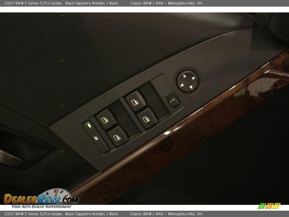 2007 BMW 5 Series 525xi Sedan Black Sapphire Metallic / Black Photo #9
