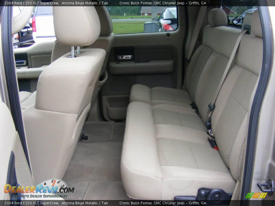 2004 Ford F150 XLT SuperCrew Arizona Beige Metallic / Tan Photo #14