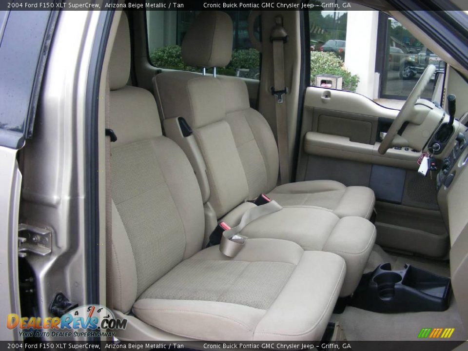 2004 Ford F150 XLT SuperCrew Arizona Beige Metallic / Tan Photo #18
