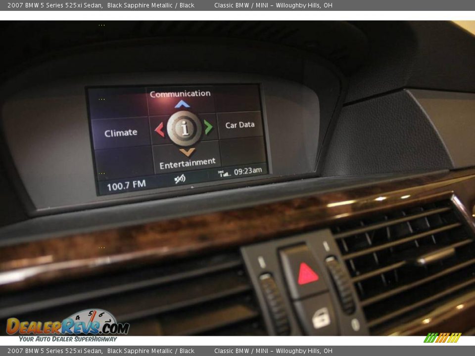 2007 BMW 5 Series 525xi Sedan Black Sapphire Metallic / Black Photo #14