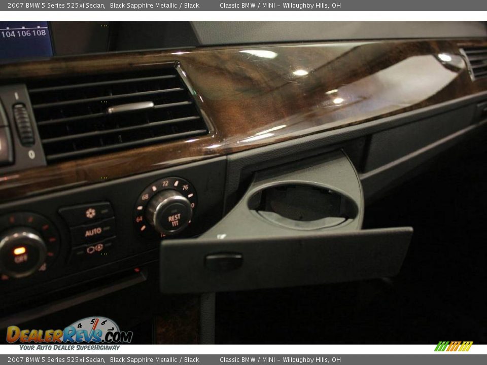 2007 BMW 5 Series 525xi Sedan Black Sapphire Metallic / Black Photo #17