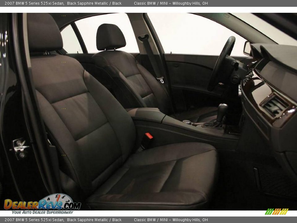 2007 BMW 5 Series 525xi Sedan Black Sapphire Metallic / Black Photo #19