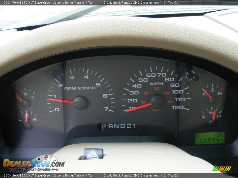 2004 Ford F150 XLT SuperCrew Arizona Beige Metallic / Tan Photo #23