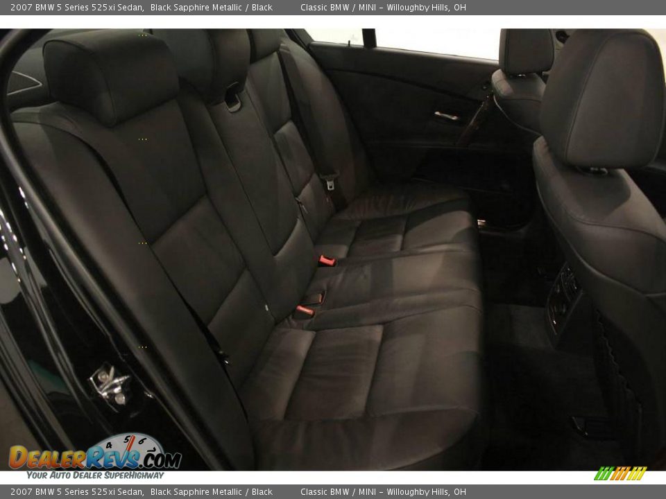 2007 BMW 5 Series 525xi Sedan Black Sapphire Metallic / Black Photo #20