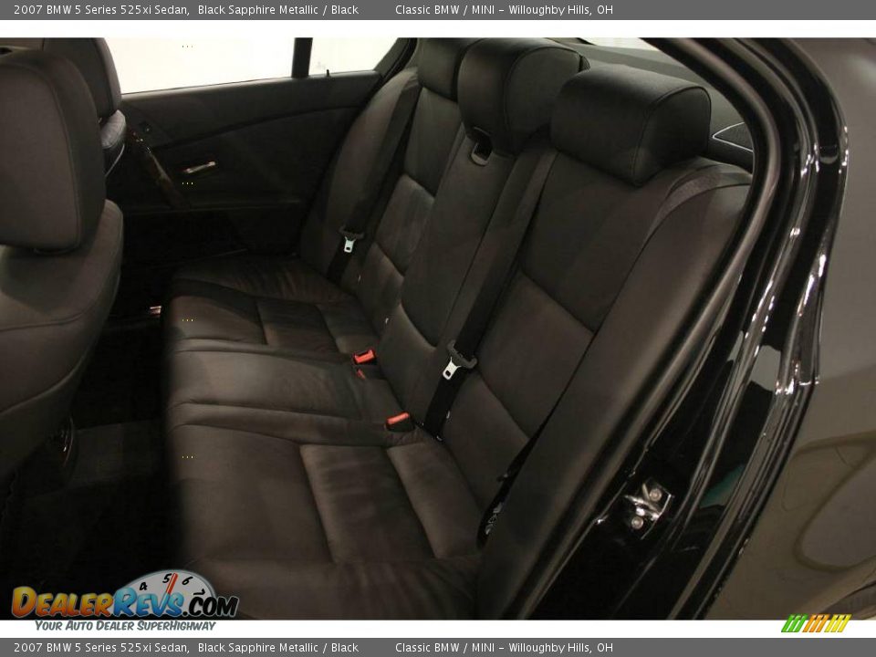 2007 BMW 5 Series 525xi Sedan Black Sapphire Metallic / Black Photo #21