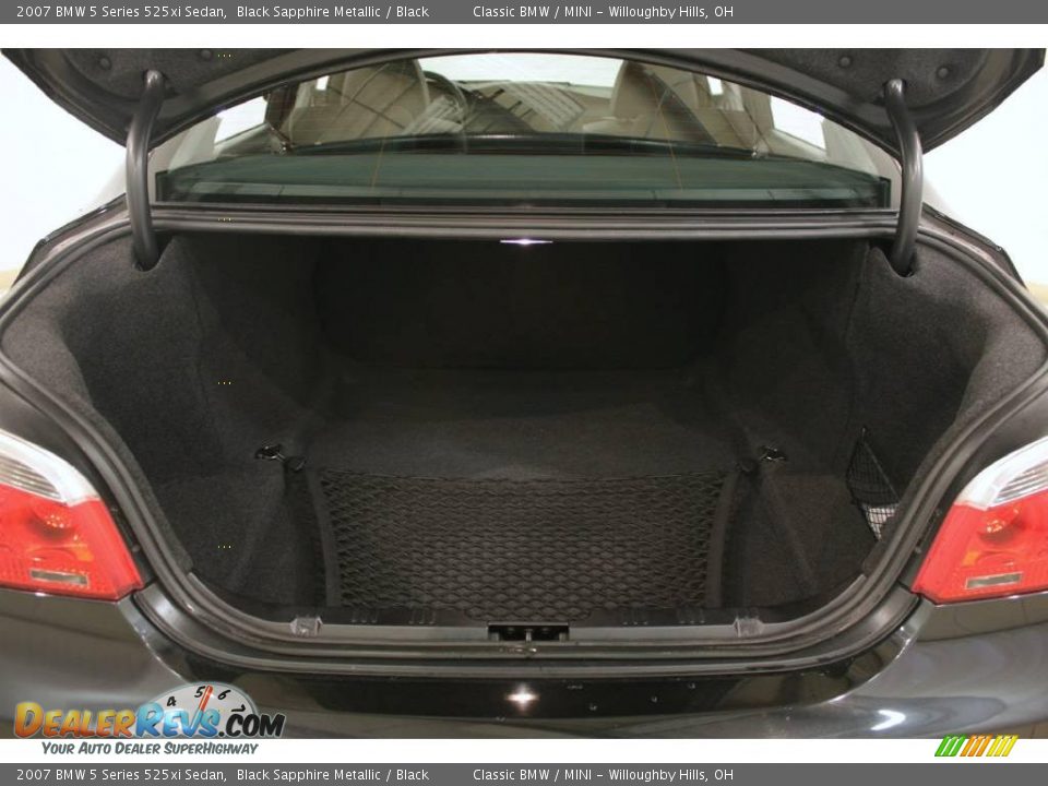 2007 BMW 5 Series 525xi Sedan Black Sapphire Metallic / Black Photo #23