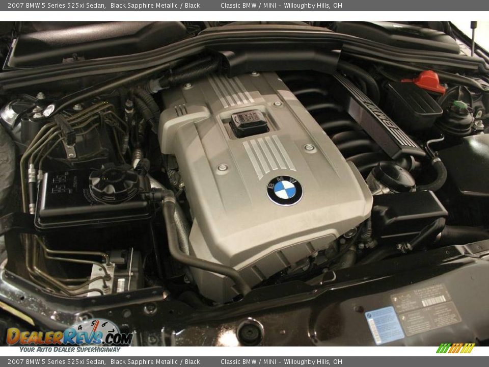 2007 BMW 5 Series 525xi Sedan Black Sapphire Metallic / Black Photo #24