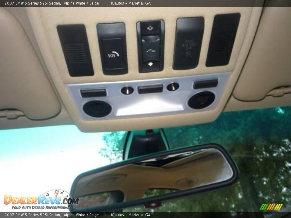 2007 BMW 5 Series 525i Sedan Alpine White / Beige Photo #21